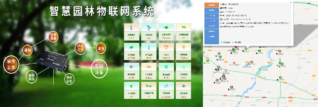 环球软件智慧园林物联网系统